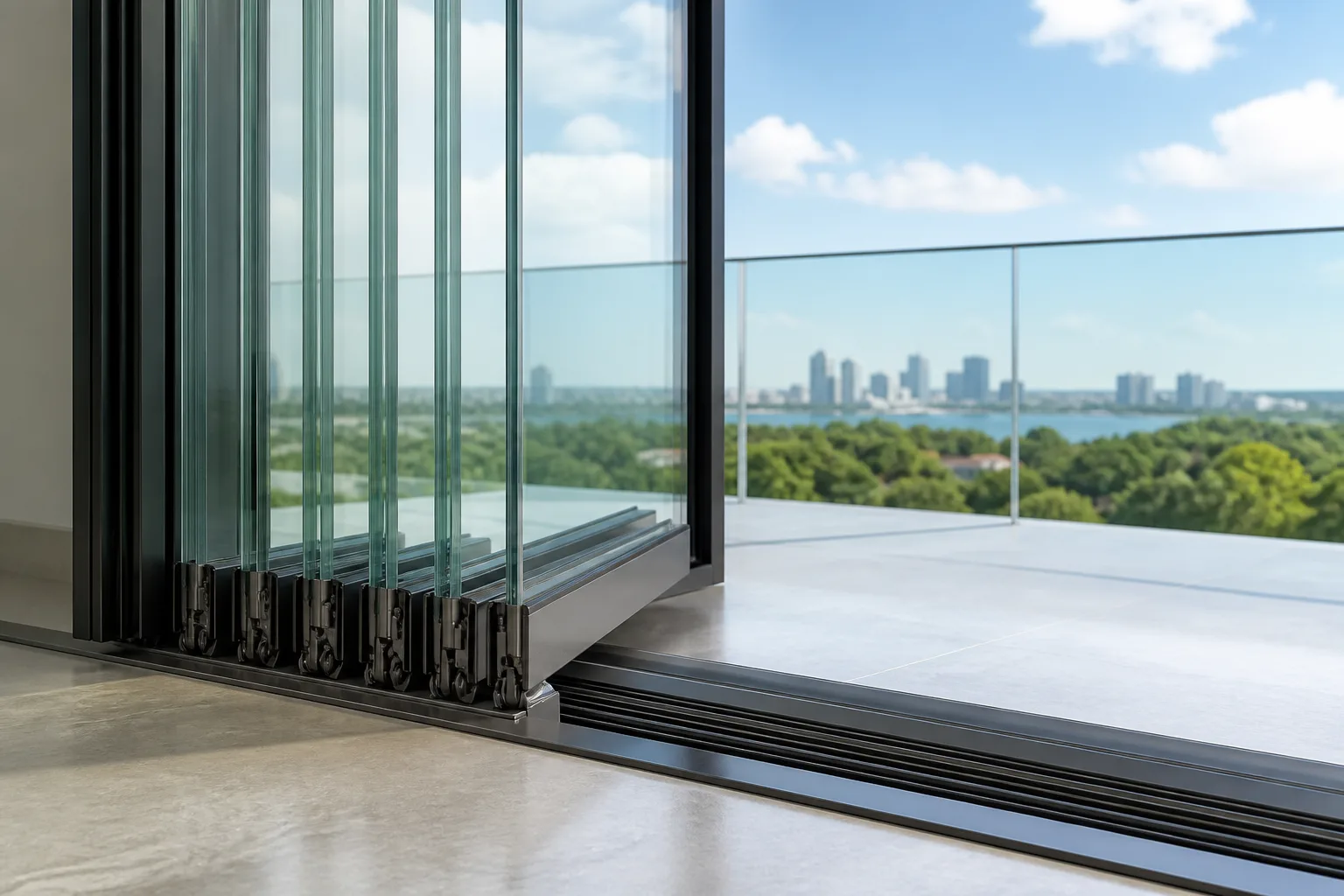 Aydın katlanır cam balkon panelleri — Lumina Cam Balkon montajı