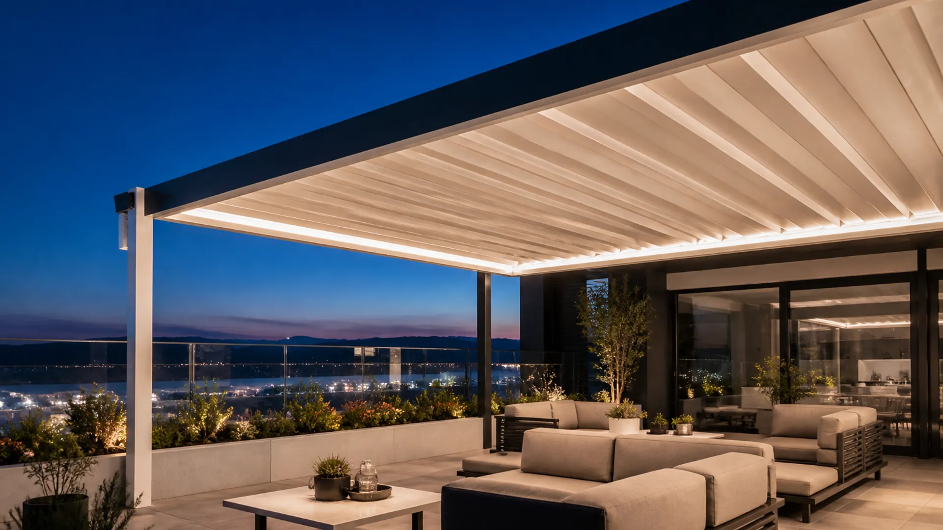 Aydın pergola gölgelendirme — Lumina Cam Balkon