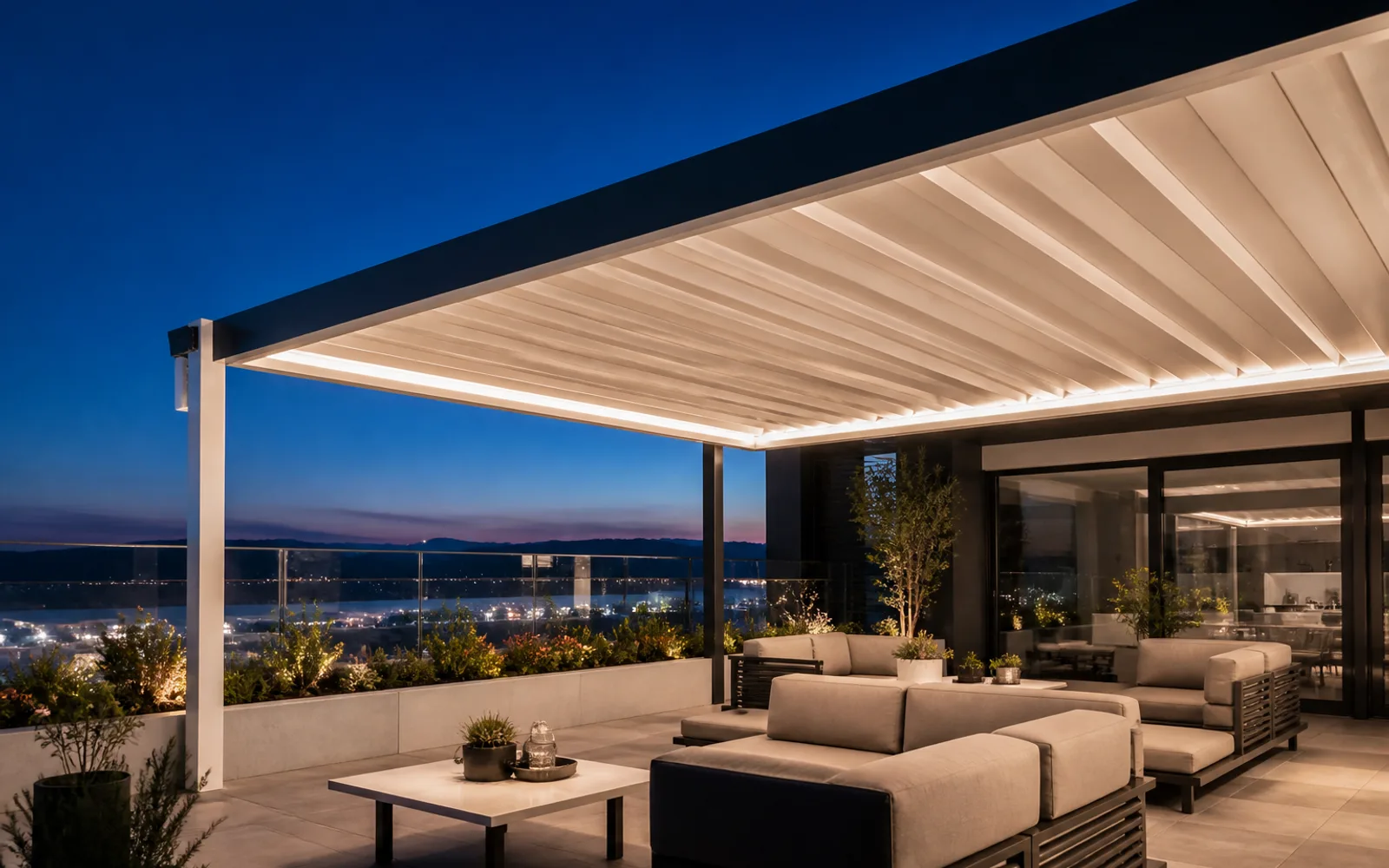 Aydın pergola shade structure — Lumina Cam Balkon