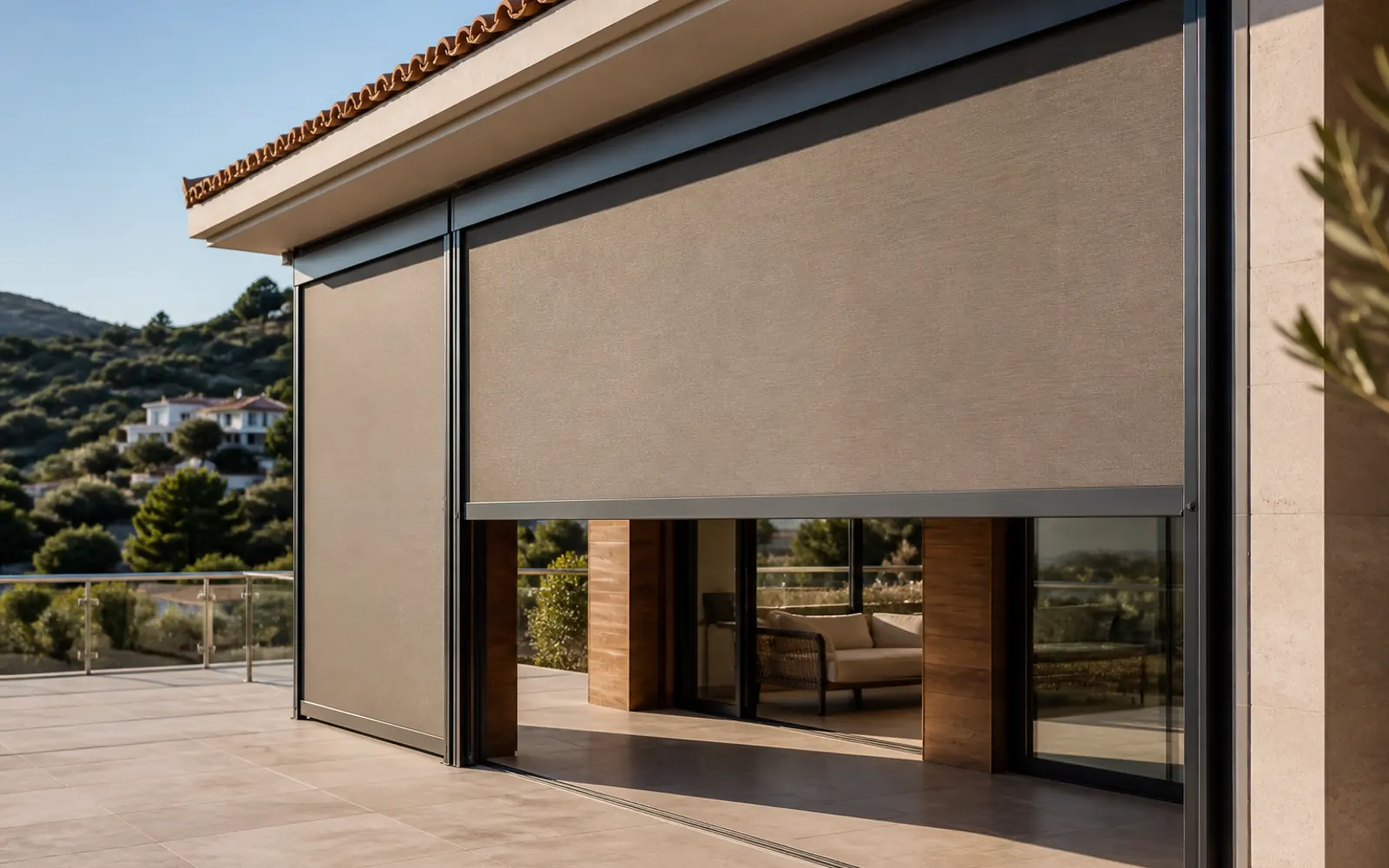 Aydın zip screen balcony shading — Lumina Cam Balkon